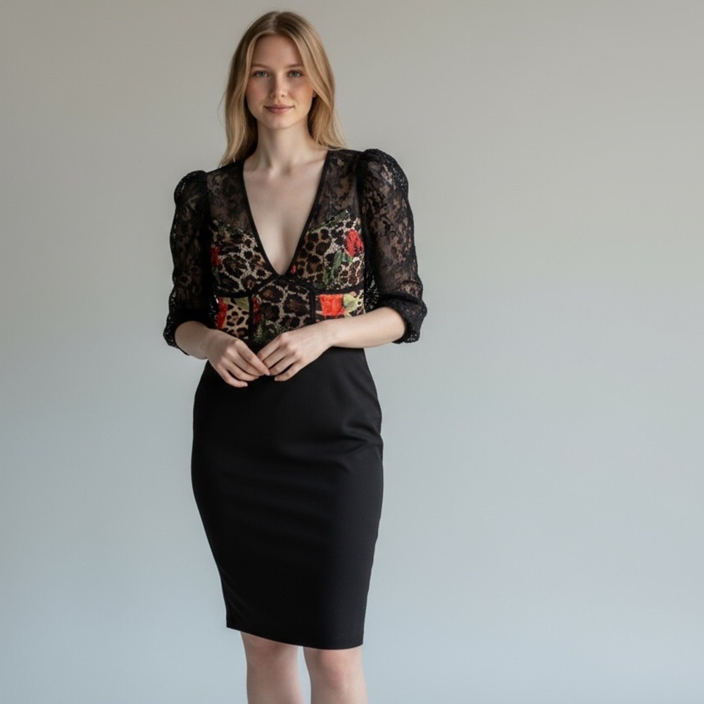WOW Couture Black Lace Dress